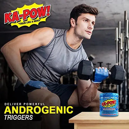 PREWORKOUT TESTOSTERONE BOOSTER - KA-POW! The Fastest Hitting ANABOLIC PRE HERO SUPPLEMENTS