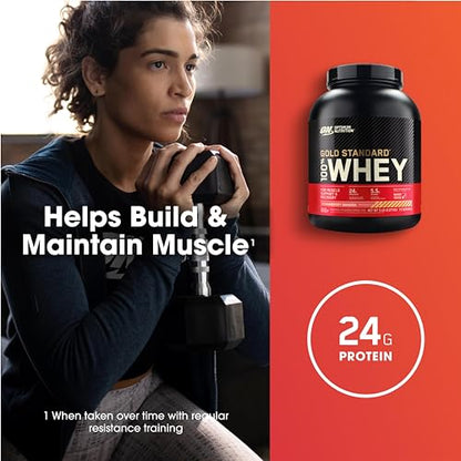 Optimum Nutrition Gold Standard 100% Whey Protein Powder, Strawberry Banana Optimum NutritionBuy Supplements Australia