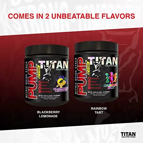 Pump- Nitric Oxide Boosting Stack Stim Free: Loaded with Citruline Malate for Maximum Titan Nutrition