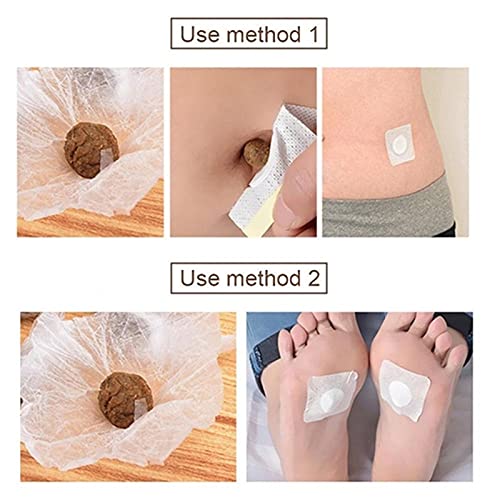 Wormwood Belly Patch,30Pcs Mugwort Abdomen Navel Patch and 30Pcs Moxibustion Patch BEANGG