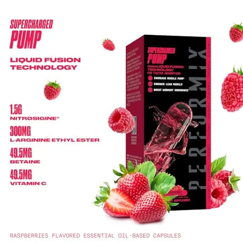 PERFORMIX Supercharged Pump - Nitrosigine and Betaine Pre Workout Supplement PERFORMIX