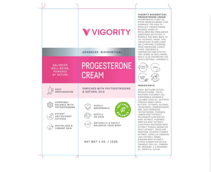 Progesterone Cream for Women Menopause Relief: Natural Bioidentical Progesterone Cream Vigority