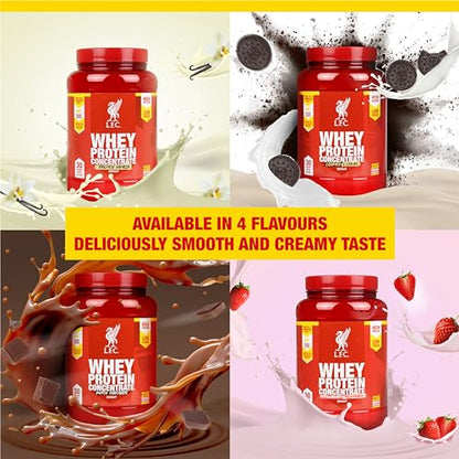 LFC Whey Protein Powder Dutch Chocolate Flavour 908g 15.5g Naturally-Occurring BCAAs Vector Consumer