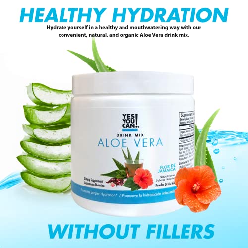 Yes You Can! Organic Aloe Vera Drink Mix - Super Greens Powder - Energy Drink Powder Yes You Can!