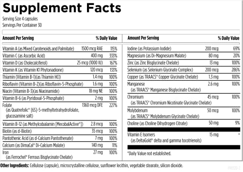Designs for Health Prenatal Pro Methylated Multivitamin for Women - Prenatal Vitamins Designs for Health