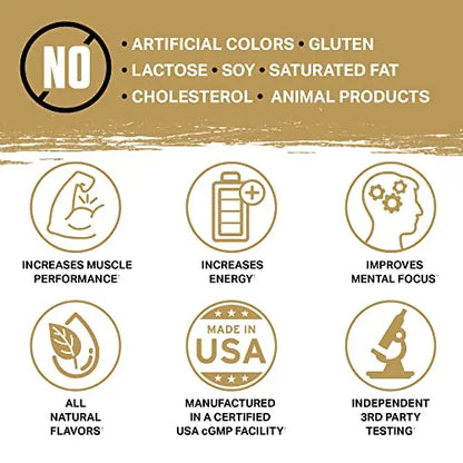 Ambrosia Kinetic Organic Preworkout, Mushroom Enhanced Natural Pre Workout Supplement Ambrosia