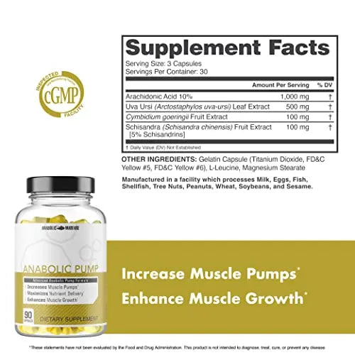 Anabolic Pump, Advanced Pump Formula, Increase Muscle Pumps, Maximize Nutrient Anabolic Warfare