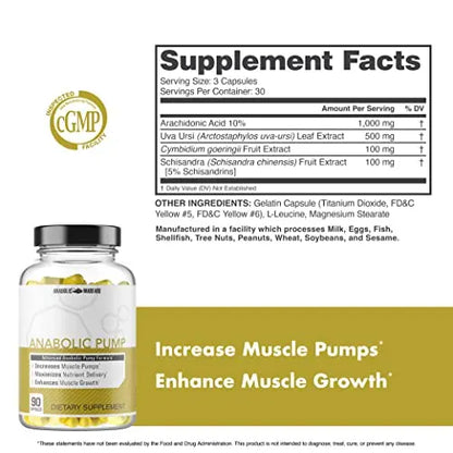 Anabolic Pump, Advanced Pump Formula, Increase Muscle Pumps, Maximize Nutrient Anabolic Warfare