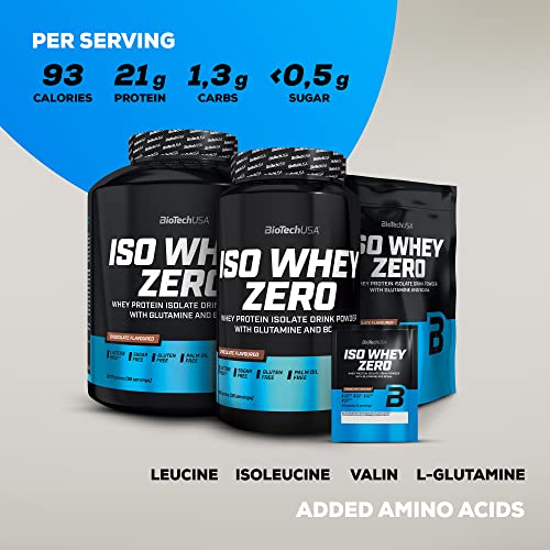 BioTechUSA Iso Whey Zero, Lactose, Gluten, Sugar Free, Premium Whey Protein Isolate, 500 g, Salted Caramel BioTechUSABuy Supplements Australia