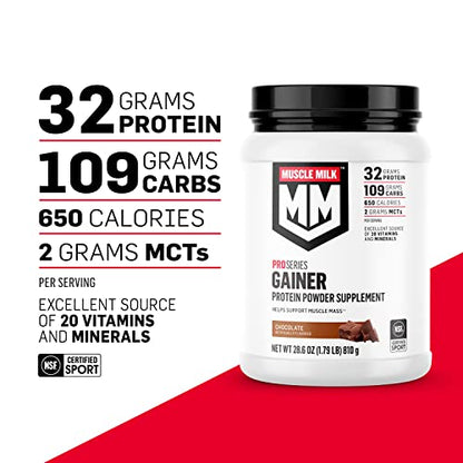 Muscle Milk Gainer Protein Powder, Chocolate, 32g Protein, 5 Pound Muscle MilkBuy Supplements Australia