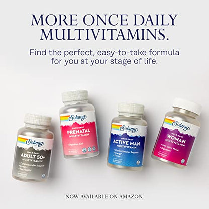 Solaray Once Daily Prenatal Multivitamin with Iron & DHA, Prenatal Vitamins and Minerals SOLARAY