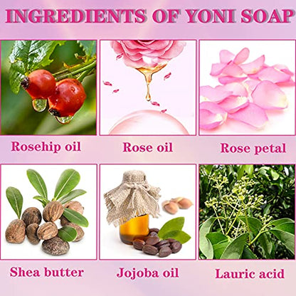 Yoni Soap Bars PCS Of 2, Ph Balance for Women Yoni Wash Vaginial Deodorants, Organic Matchone