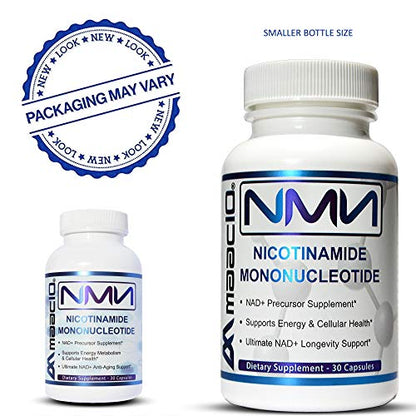 MAAC10 NMN Supplement Real Nicotinamide Mononucleotide (NMN 125mg Capsules). The Most Powerful NAD+ Precursor More Stable Than Riboside. We use 99% Pure Pharmaceutical Grade Stabilized NMN (30 Count) MAAC10Buy Supplements Australia