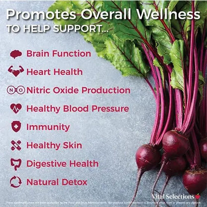 Vital Selections 100% Organic Beet Root Juice Powder, Highest Purity and Potency Vital Selections