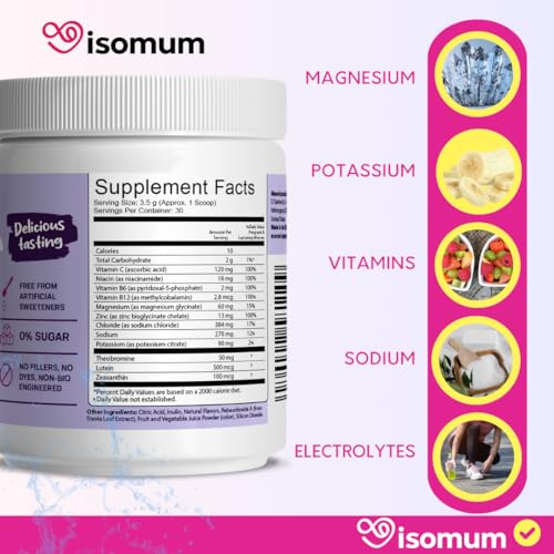 ISOMUM Electrolytes: Pregnancy & Postpartum Support - Immunity, Lactation, Energy Drink ISOMUM