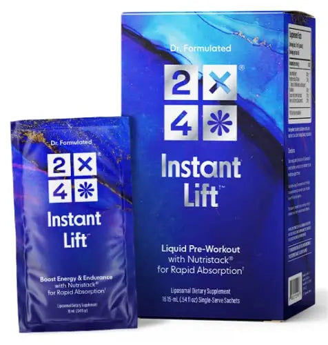2X4 Instant Lift Pre-Workout, Non-GMO, Sugar Free, Dairy Free, Orange Burst, 16 Single 2X4
