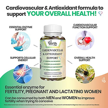Prenatal Vitamins, Fetal Development, Folate, DHA, CoQ10, Daily Multivitamin Gummy, Folic Acid Birth Core