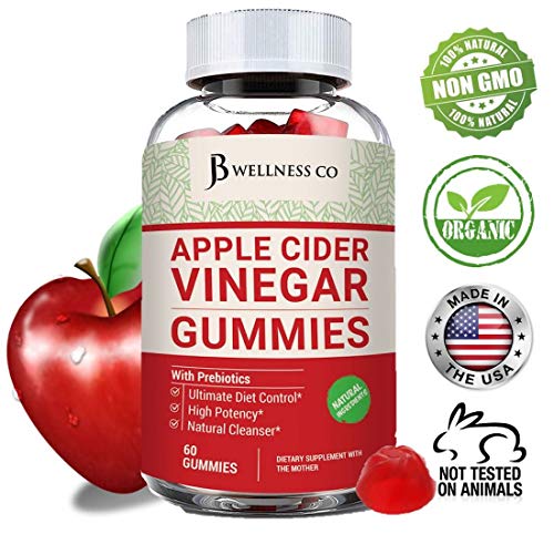 (2-Pack | 120 Gummies) Premium Apple Cider Vinegar Gummies - Raw, Natural, Unfiltered ACV JB Wellness Co