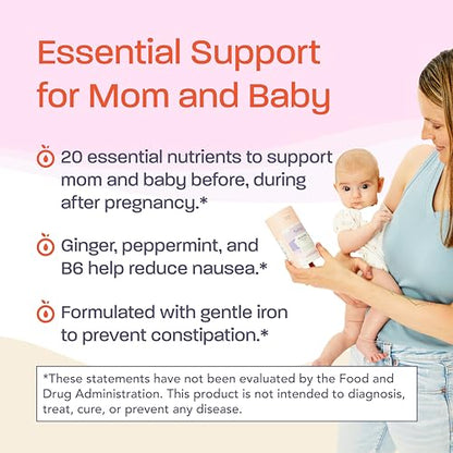 Binto Bloom Prenatal is a Comprehensive Prenatal & Postnatal Vitamin Capsules with Folate + Iron Binto