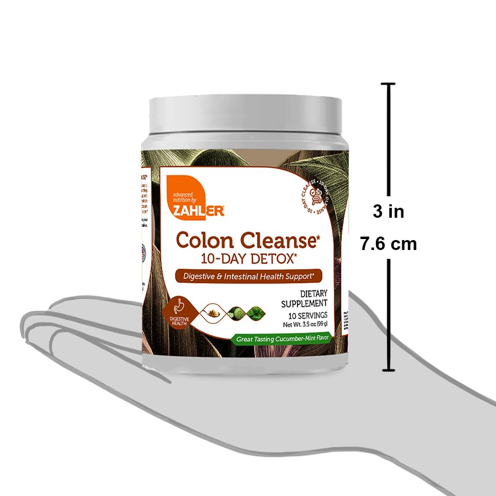 Zahler Colon Cleanse, 10 Day Detox and Gut Health Support, Intestinal Cleanse Supplement Zahler