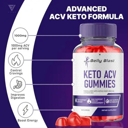 (3 Pack) Belly Blast Keto ACV Gummies, Belly Blast Keto + ACV Gummies Advanced Weight Fyvus