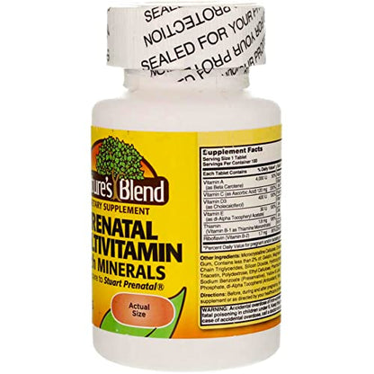 Nature's Blend Multivitamin Prenatal Formula 100 CT (Pack of 2) Nature's Blend