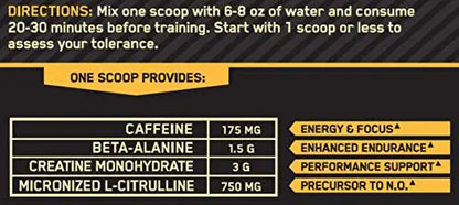 Optimum Nutrition Gold Standard Pre-Workout with Creatine, Beta-Alanine, and Caffeine Optimum Nutrition