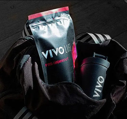 Vivo life - Pre-Workout Energy Drink Supplement, Improve Performance, Guarana Natural Vivo life