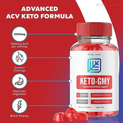 (2 Pack) Keto-GMY Gummies for Weight Loss, Keto GMY, Keto-GMY, Ketogmy Keto+ACV rize labs