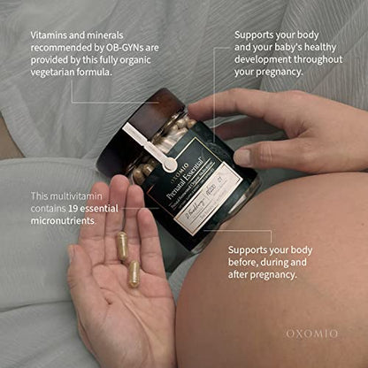 OXOMIO - Prenatal Essential - Prenatal Fermented Organic Multivitamin Higher bioavailability OXOMIO