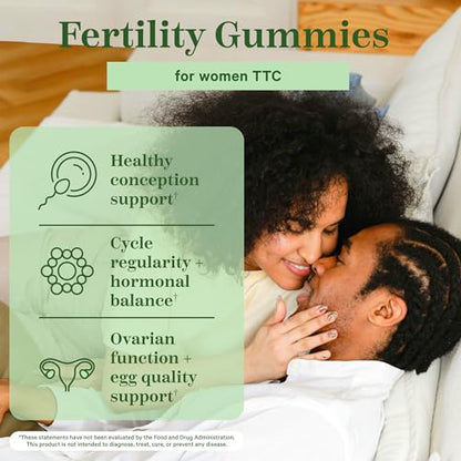 Pink Stork Fertility Gummies, Support Conception and Hormone Balance for Women with Inositol Pink Stork