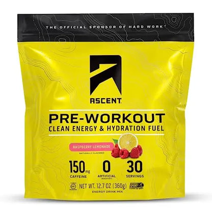 Ascent Pre Workout Powder - Preworkout for Men & Women with No Artificial Ingredients Ascent