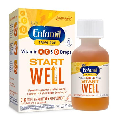 Enfamil Prenatals & Baby Vitamins Tri-Vi-Sol Vitamin A, C & D Multi-Vitamin Drops Enfamil Prenatals & Baby Vitamins
