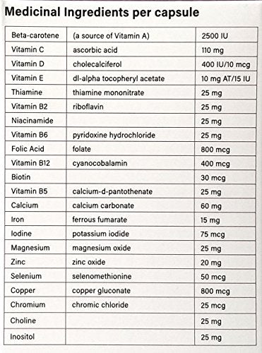 Prenatal Ease Preconception, Baby Planning Multivitamin, Once Daily Dose, Contains Methylfolate Prenatal Ease