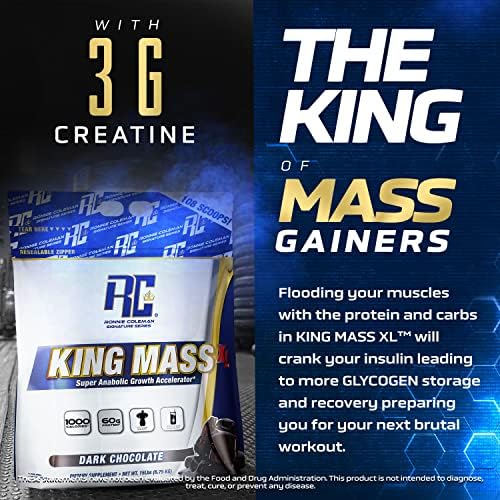 Ronnie Coleman Signature Series King Mass XL Protein Powder, Weight and Muscle Gainer Ronnie Coleman Signature SeriesBuy Supplements Australia