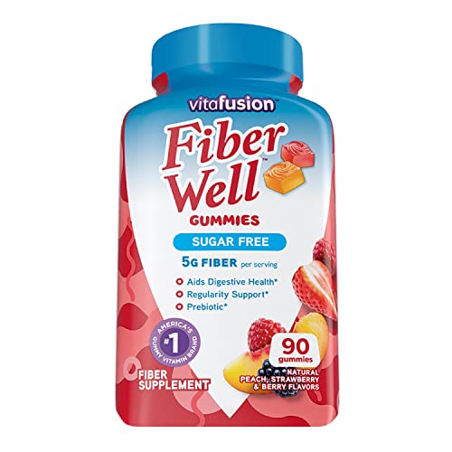 Vitafusion Fiber Well Sugar Free Fiber Supplement & Chewable Calcium Gummy Vitamins VitafusionBuy Supplements Australia