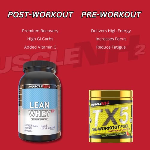 MuscleNh2 Lean Whey XP Diet Whey Protein Powder, Low Fat and Sugar, High Protein MuscleNh2
