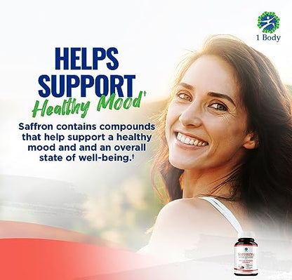 1 Body Saffron Extract 8825 – Antioxidant & Mood Support Saffron Supplement 1 Body