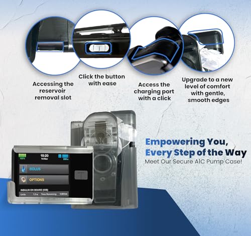 (2023-24 Model) A1C Pump Case, 360 Rotating Case for Tandem Tslim, t:Slim X2, t:Slim G4 PUG PROTECTIVE GEAR