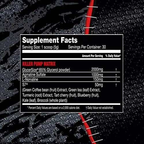 Noxious Extreme Nitric Oxide Booster Pump Pre-Workout Powder | Endurance and Muscle KILLER LABZ