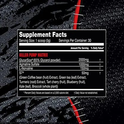 Noxious Extreme Nitric Oxide Booster Pump Pre-Workout Powder | Endurance and Muscle KILLER LABZ