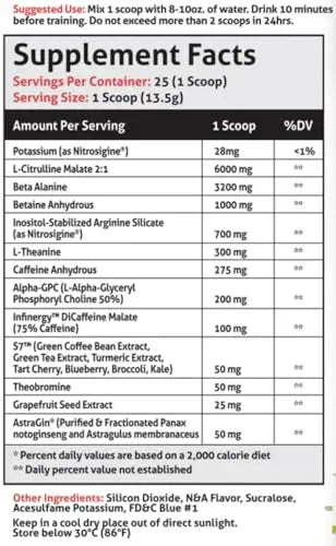 FRONTLINE FORMULATIONS Gauntlet Pre-Workout Powder, Explosive Workouts FRONTLINE FORMULATIONS