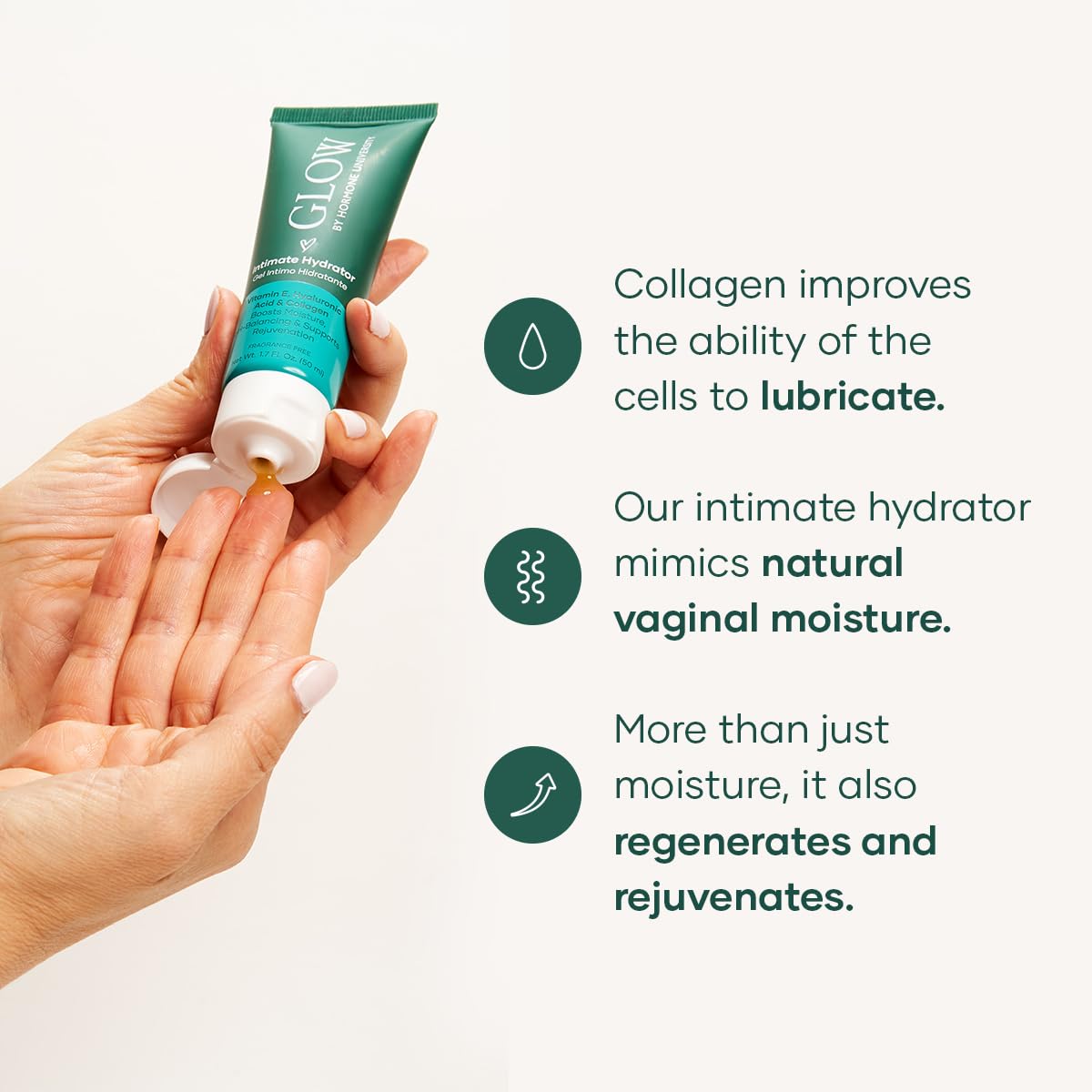 Glow Botanica | Intimate Hydrator | Hormone Free Vaginal Moisturizer with Collagen Glow Botanica