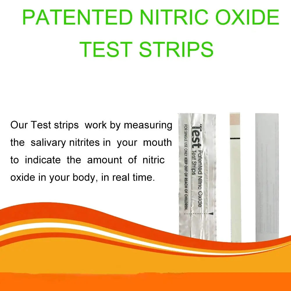Nitric Oxide Test Strips [50strips]- Nitric Oxide Indicator Strips Work by Measuring The TONNYLAB