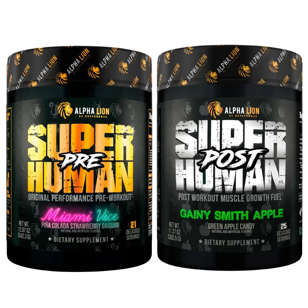 ALPHA LION Superhuman Pre Workout Powder & Post Workout Recovery Bundle ALPHA LION