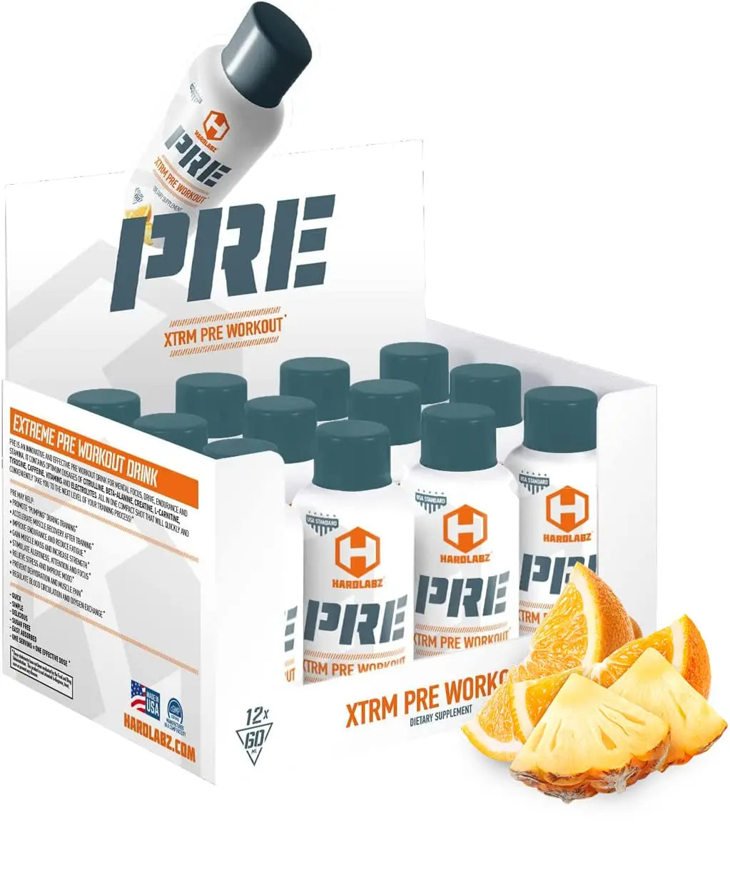 HARDLABZ PRE – Extra Strength Liquid Pre-Workout Energy Shot with Caffeine (250 mg) HARDLABZ