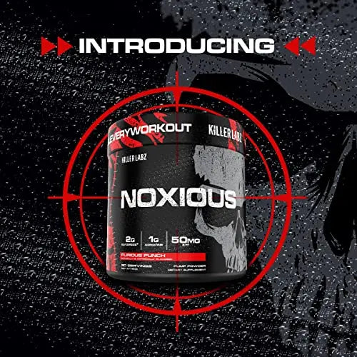 Noxious Extreme Nitric Oxide Booster Pump Pre-Workout Powder | Endurance and Muscle KILLER LABZ
