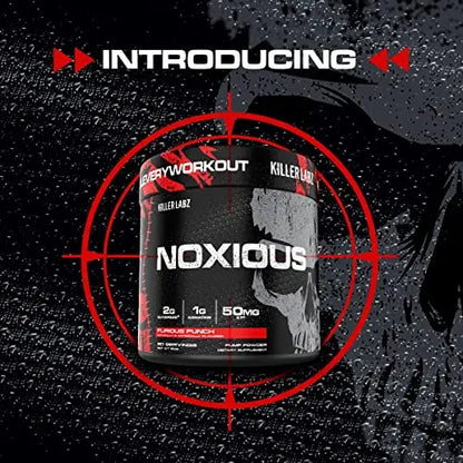 Noxious Extreme Nitric Oxide Booster Pump Pre-Workout Powder | Endurance and Muscle KILLER LABZ