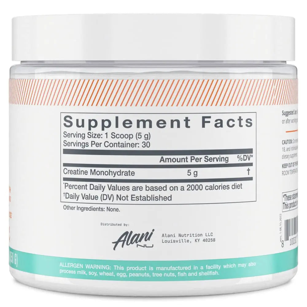 Alani Nu Creatine Monohydrate Powder and Pre Workout Breezeberry Powder Bundle Alani Nu